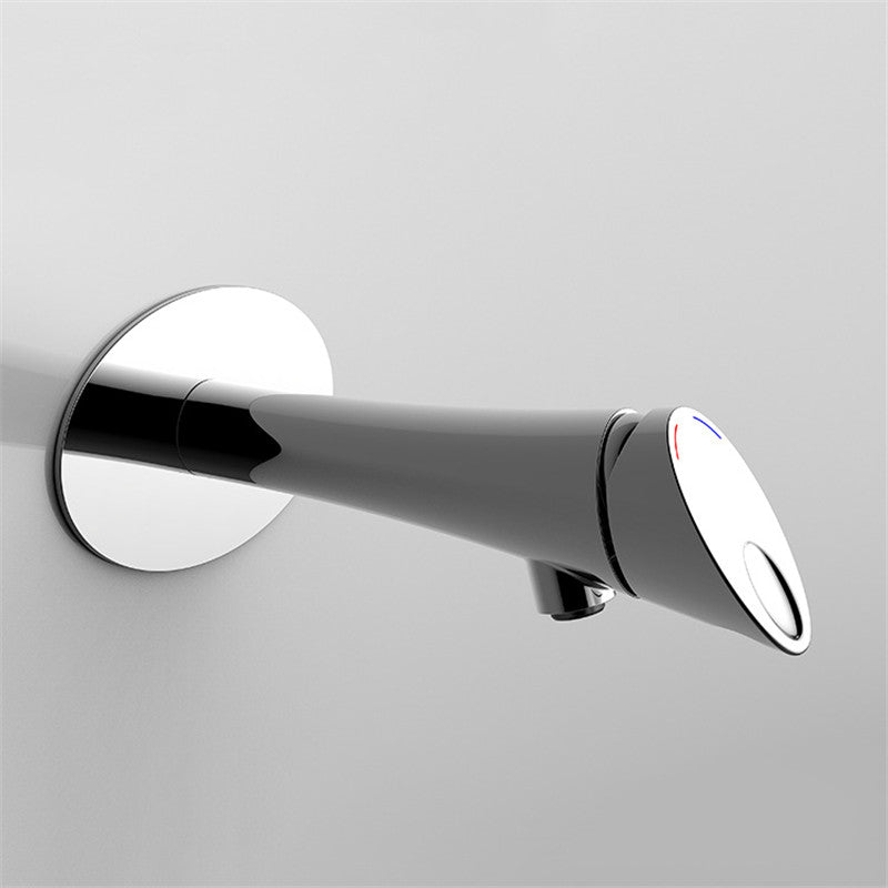Brass Basin Faucet Luxury Bathroom Faucet Sink Mixer Tap Wall Mounted Faucet Hot And Cold Black/Brushed Gold Mixer Tap