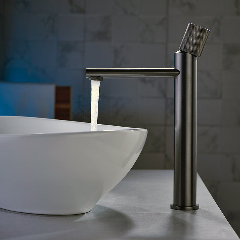 High Basin Mixer Mix Color Bathroom Tall Faucet Hot and Cold Tap Black Gold Gun Metal Greg Pattern Handle