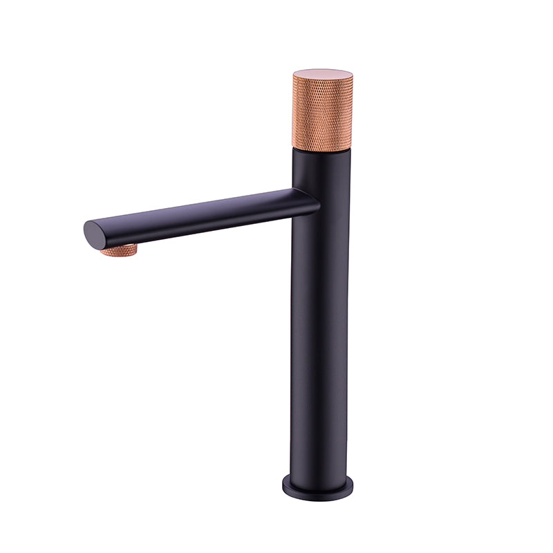 High Basin Mixer Mix Color Bathroom Tall Faucet Hot and Cold Tap Black Gold Gun Metal Greg Pattern Handle