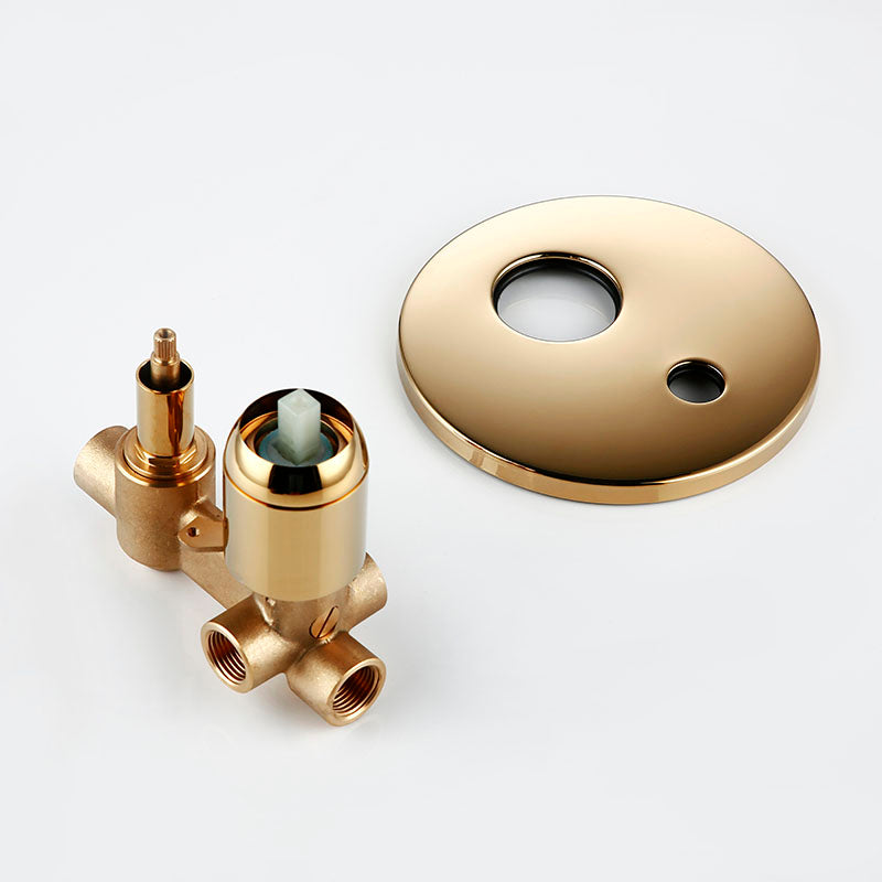 Luxury Golden Brass Shower Set Modern Wall-Mounted Ceiling Shower System Home Hotel Bathroom Water Saving Faucet Shower