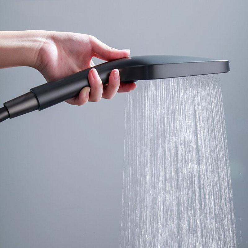 Piano Keys Bathroom Shower System Wall Mounted Grey Piano Shower Faucet Set with Tub Spout Four-Function Piano Bathtub Faucet