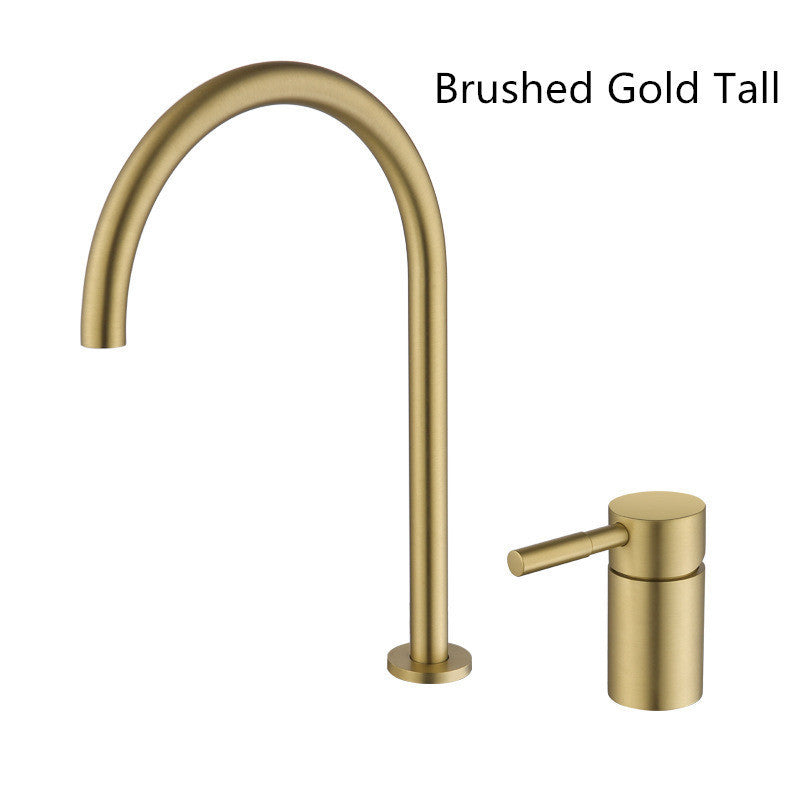 Black Basin faucet Bathroom Faucet two holes bathroom Sink faucet Brushed Gold sink tap rotating widespread basin Tap