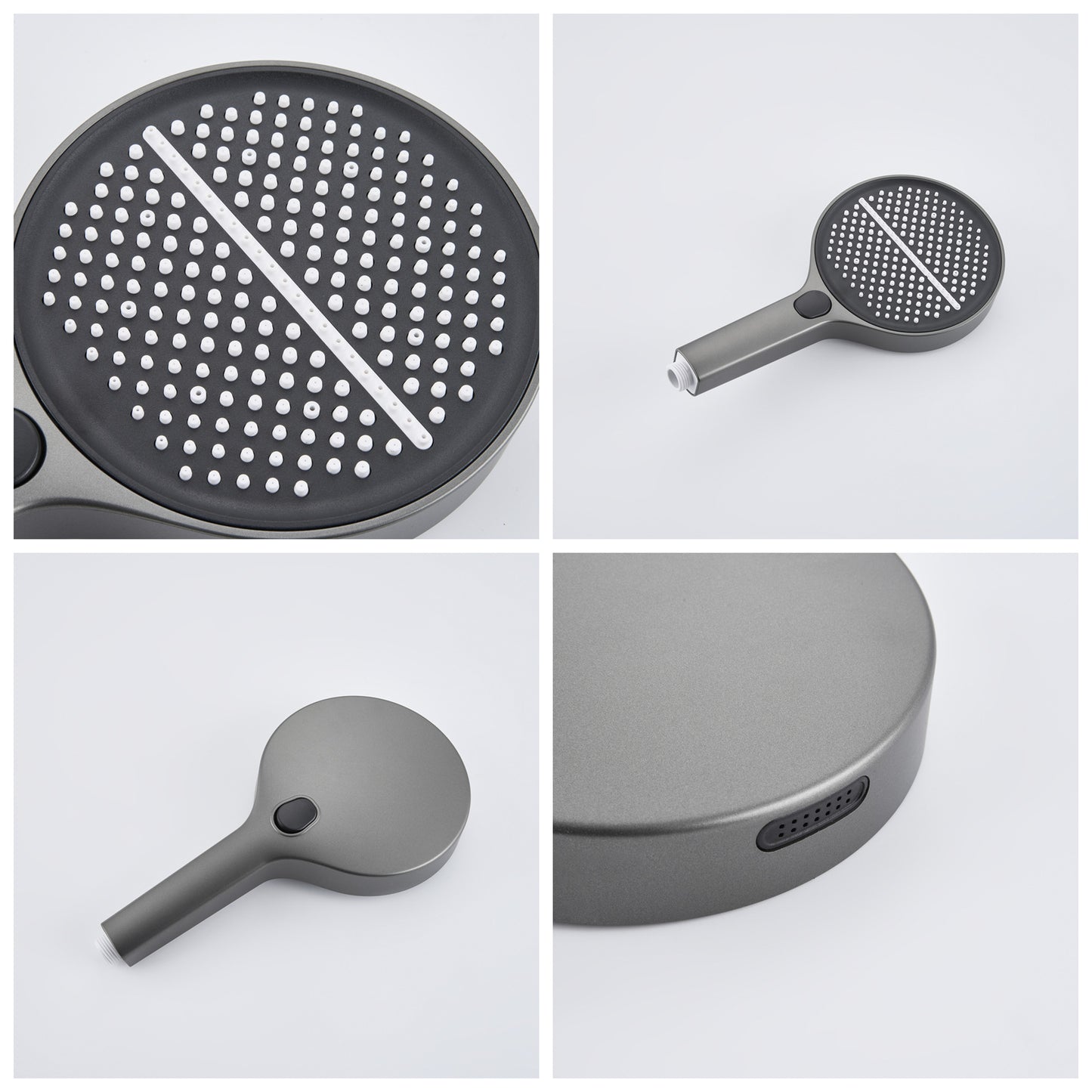 LED Bathroom Shower Faucet Set, Ceiling Mounted Rainfall Waterfall Thermostatic Shower Faucet Kit