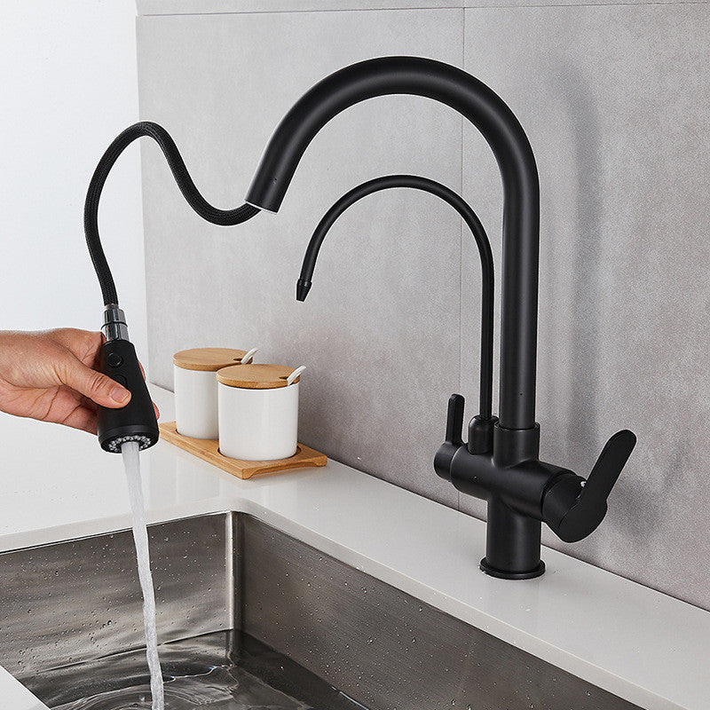 3-way kitchen faucet for water filter