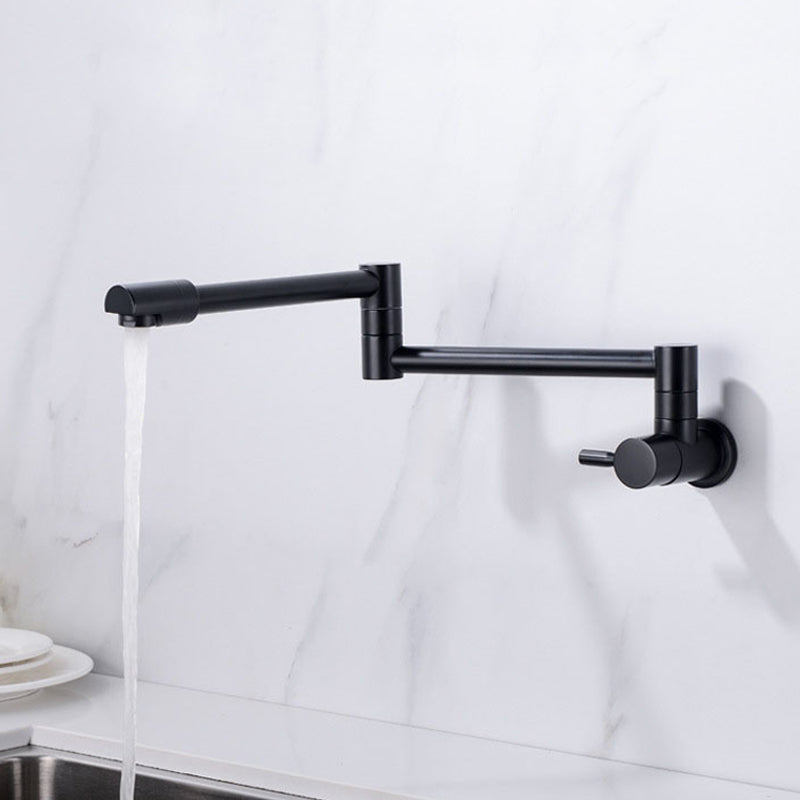 Folder Faucets Wall Mounted Faucet Cold Tap Shine Chrome/Black Flexible Folder Spout ...